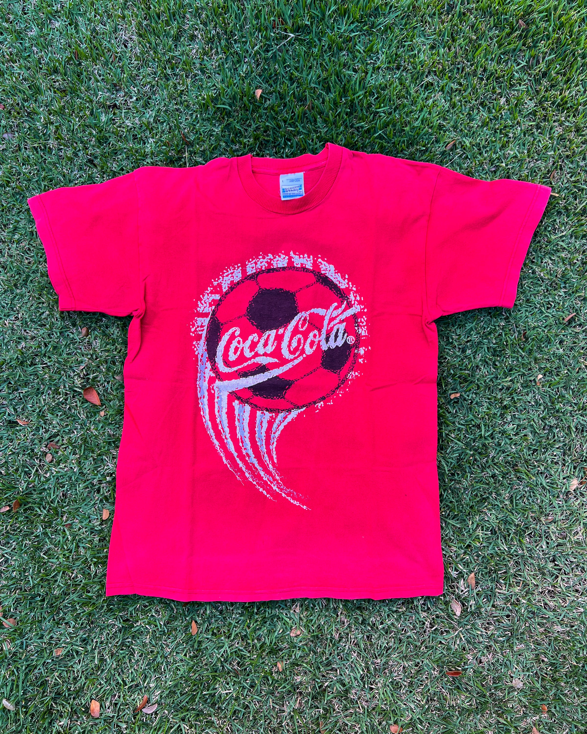 希少　Cocacola ✖︎Fifaworldcup コラボ VINTAGEシャツ Cocacola ✖︎Fifaworldcup コラボ VINTAGEシャツ 希少 Cocacola